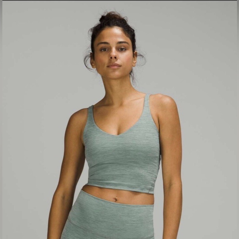 Lululemon Athletica Align Tank Top Bra Green Sports Bra | Size L